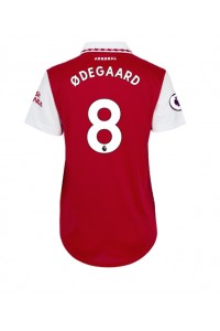 Arsenal Martin Odegaard #8 Voetbaltruitje Thuis tenue Dames 2022-23 Korte Mouw